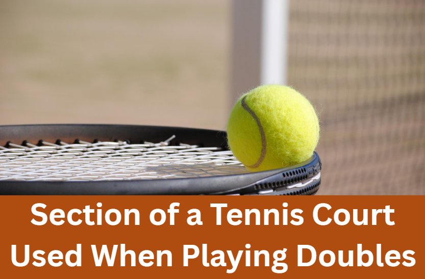 Section of a Tennis Court Used When Playing Doubles